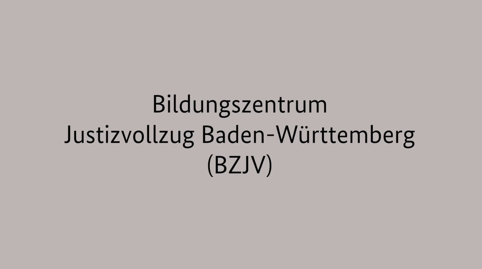 Screenshot Bildungszentrum Justizvollzug Baden-Württemberg (BZJV)
